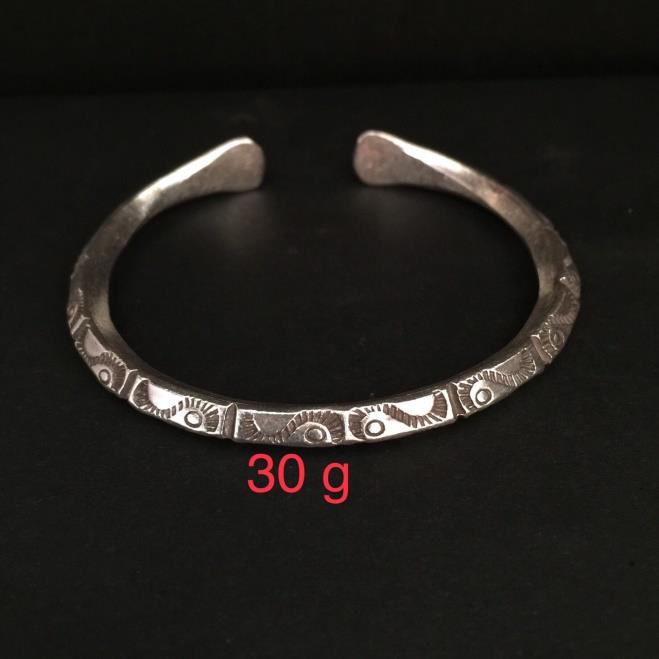 Thai Karen Hill Tribe Silver Bangle 20BG008