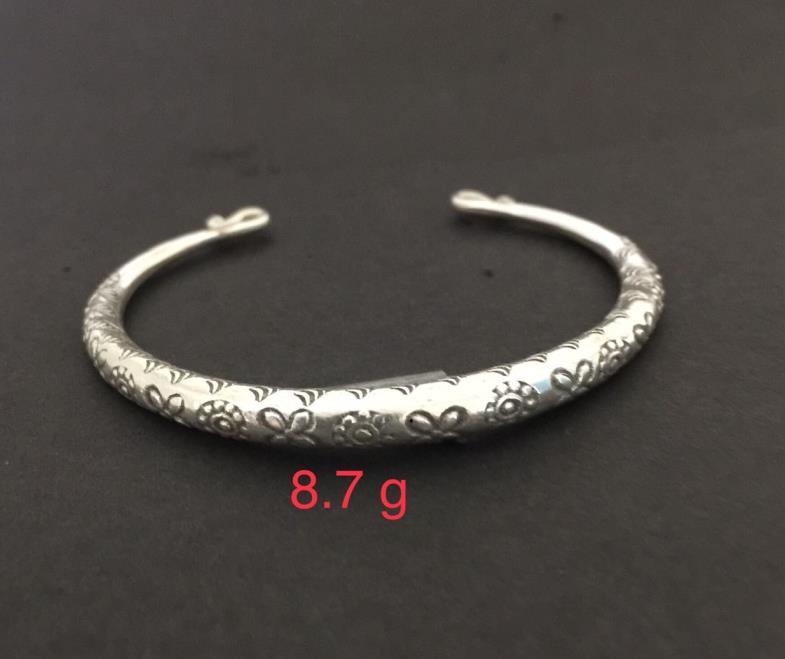 Thai Karen Hill Tribe Silver Bangle 20BG015