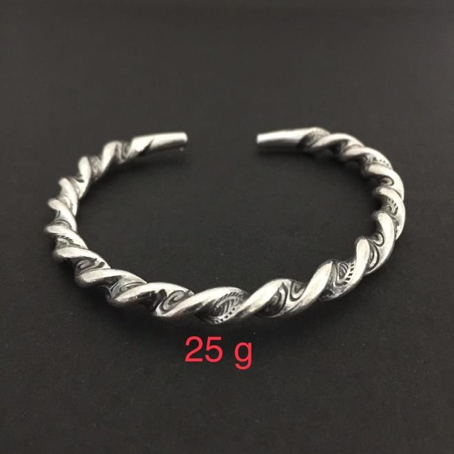 Thai Karen Hill Tribe Silver Bangle 20BG019