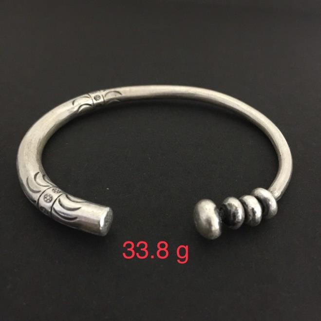 THAI KAREN HILL TRIBE SILVER BANGLE 20BG021