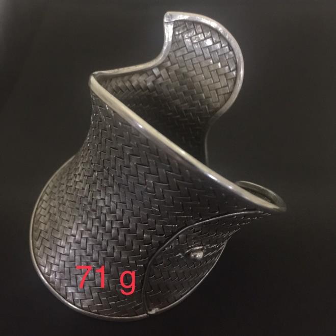 Thai Karen Hill Tribe Silver Bangle 20BG029