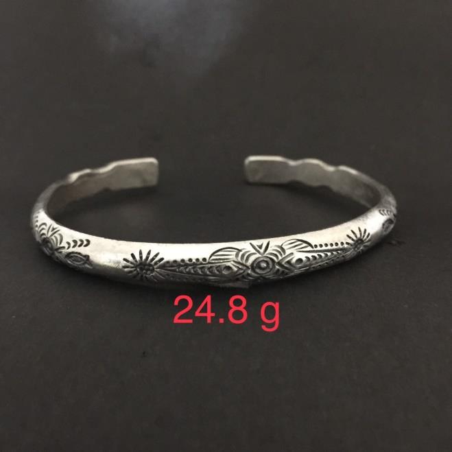 Thai Karen Hill Tribe Silver Bangle 20BG044