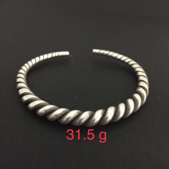 Thai Karen Hill Tribe Silver Bangle 20BG046