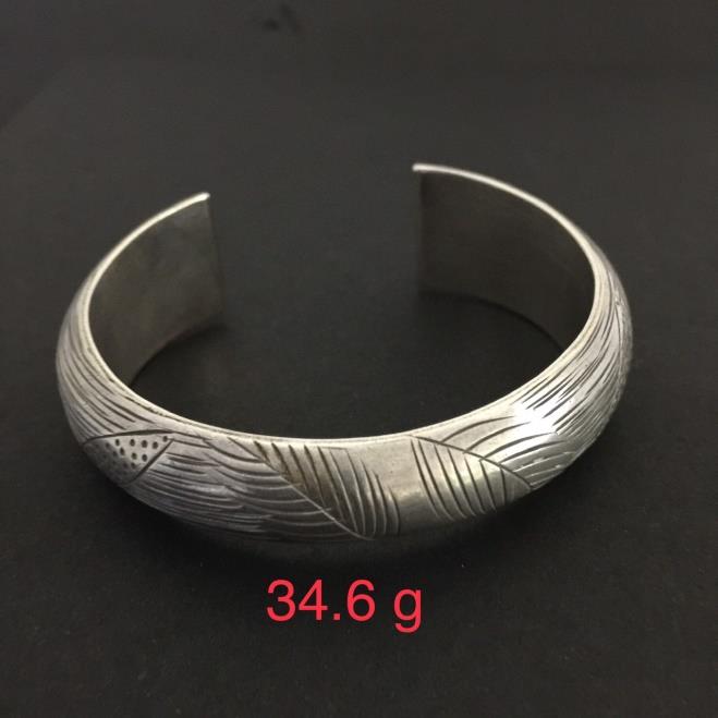 Thai Karen Hill Tribe Silver Bangle 20BG062