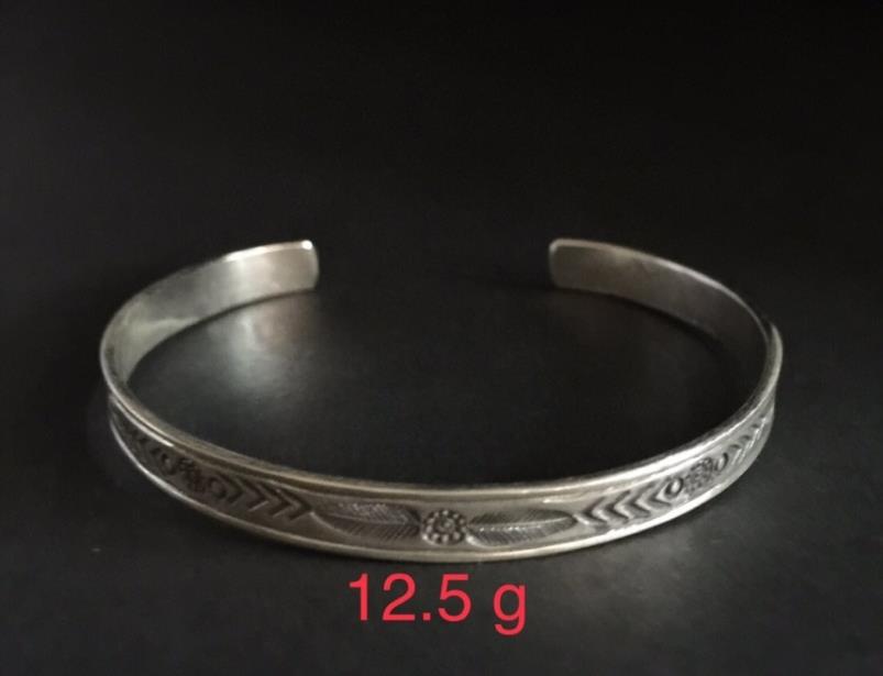 Thai Karen Hill Tribe Silver Bangle 20BG071
