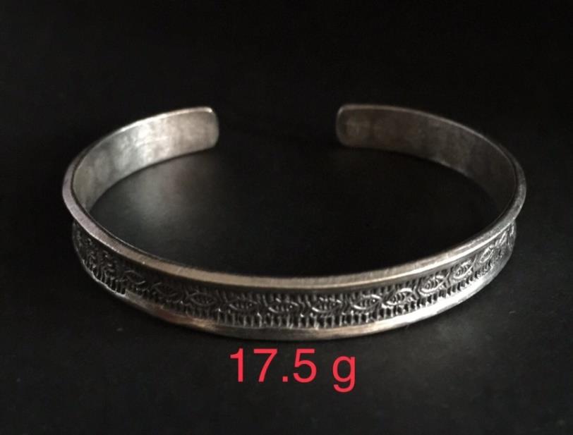 Thai Karen Hill Tribe Silver Bangle 20BG073
