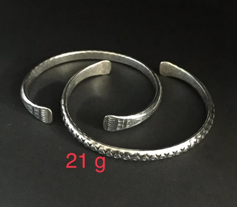 Thai Karen Hill Tribe Silver Bangle 20BG087