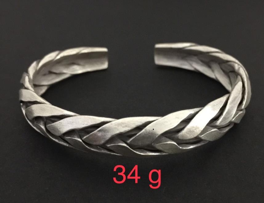 Thai Karen Hill Tribe Silver Bangle 20BG126