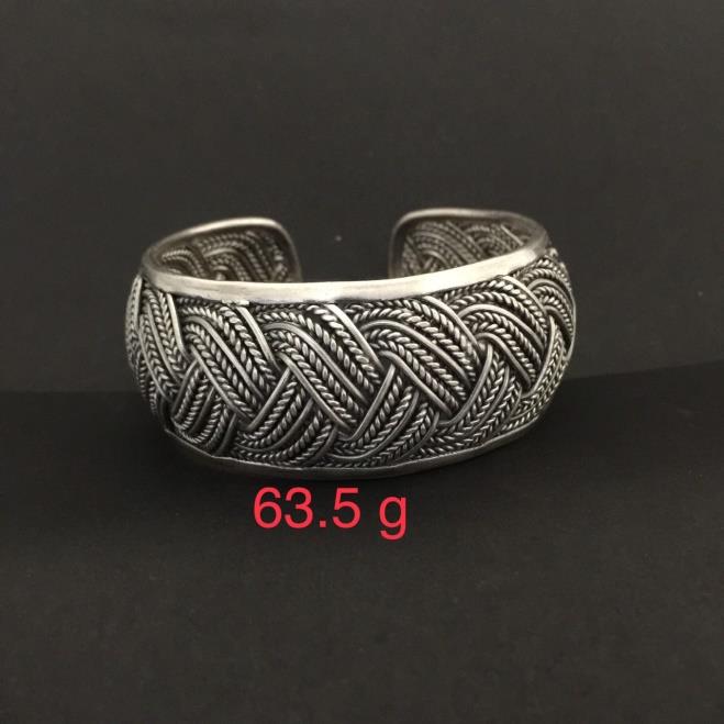 Thai Karen Hill Tribe Silver Bangle 20BG156