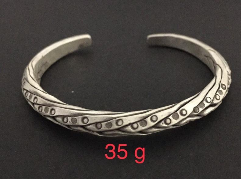 Thai Karen Hill Tribe Silver Bangle 20BG162