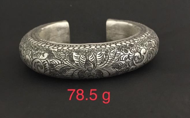 Thai Karen Hill Tribe Silver Bangle 20BG175