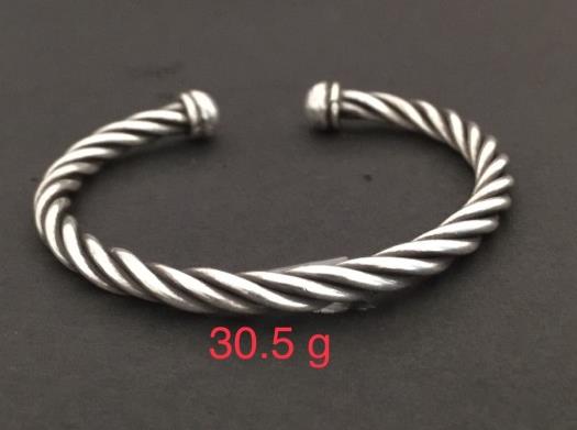 Thai Karen Hill Tribe Silver Bangle 20BG177