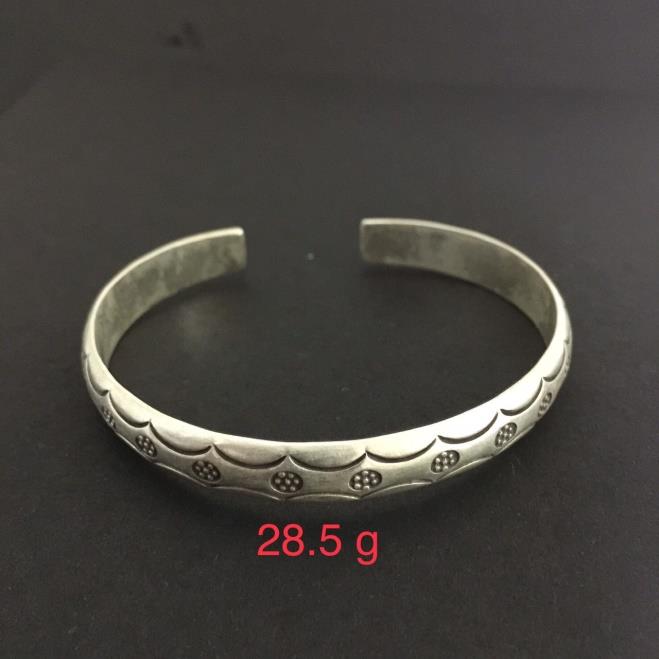 Thai Karen Hill Tribe Silver Bangle 20BG243