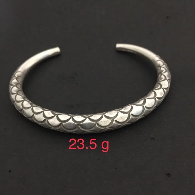 Thai Karen Hill Tribe Silver Bangle 20BG253