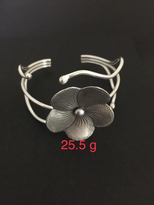 Thai Karen Hill Tribe Silver Bangle 20BG254