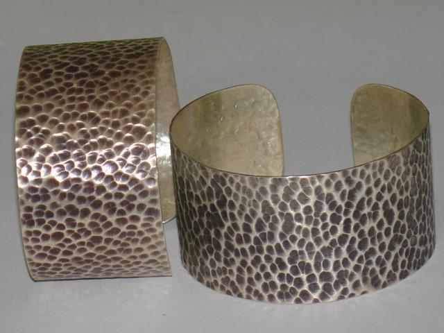 Thai Karen Hill Tribe Silver Bangle Hammered Bangle BG019 