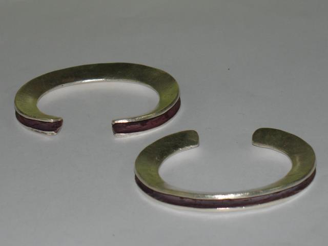 Thai Karen Hill Tribe Silver Bangle Plain Bangle BG077 