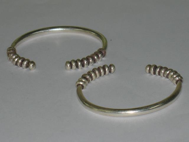 Thai Karen Hill Tribe Silver Bangle Wired Bangle BG084 