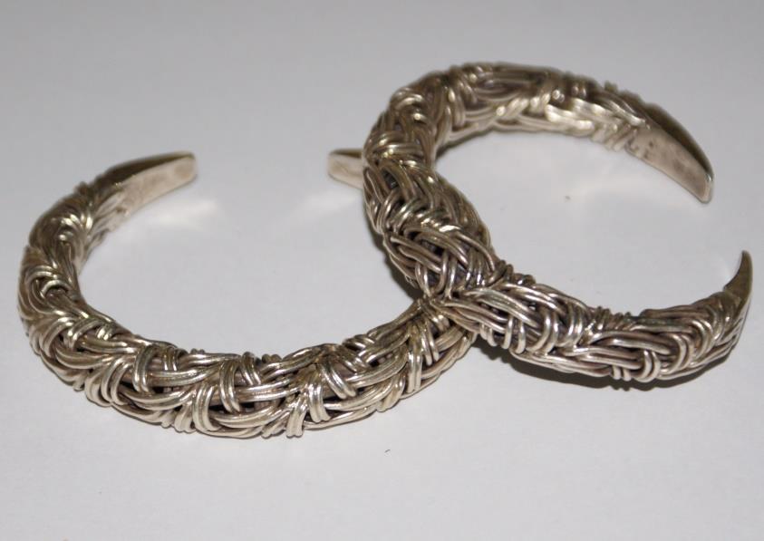 Thai Karen Hill Tribe Silver Bangle BG129