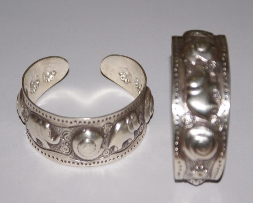 Thai Karen Hill Tribe Silver Bangle BG134