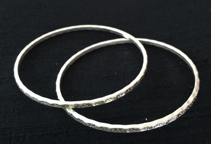 Thai Karen Hill Tribe Silver Bangle BG156