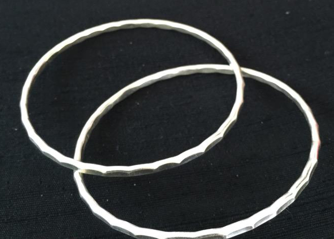 Thai Karen Hill Tribe Silver Bangle BG159