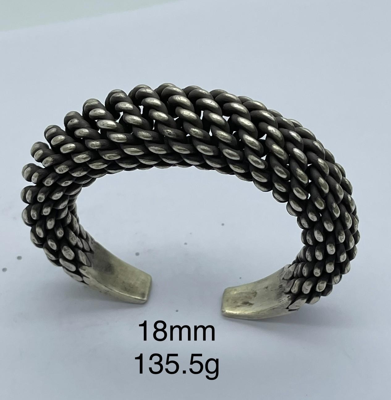 Thai Karen Hill Tribe Silver Bangle BG211TKSH104