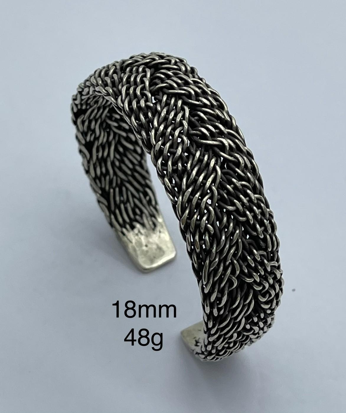 Thai Karen Hill Tribe Silver Bangle BG211TKSH106