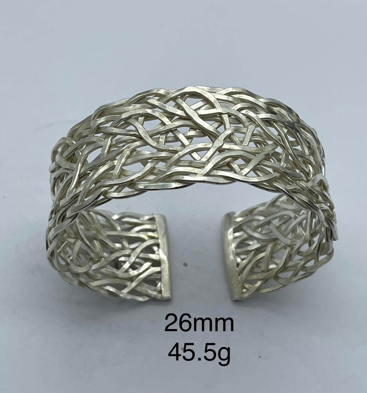 Thai Karen Hill Tribe Silver Bangle BG211TKSH107