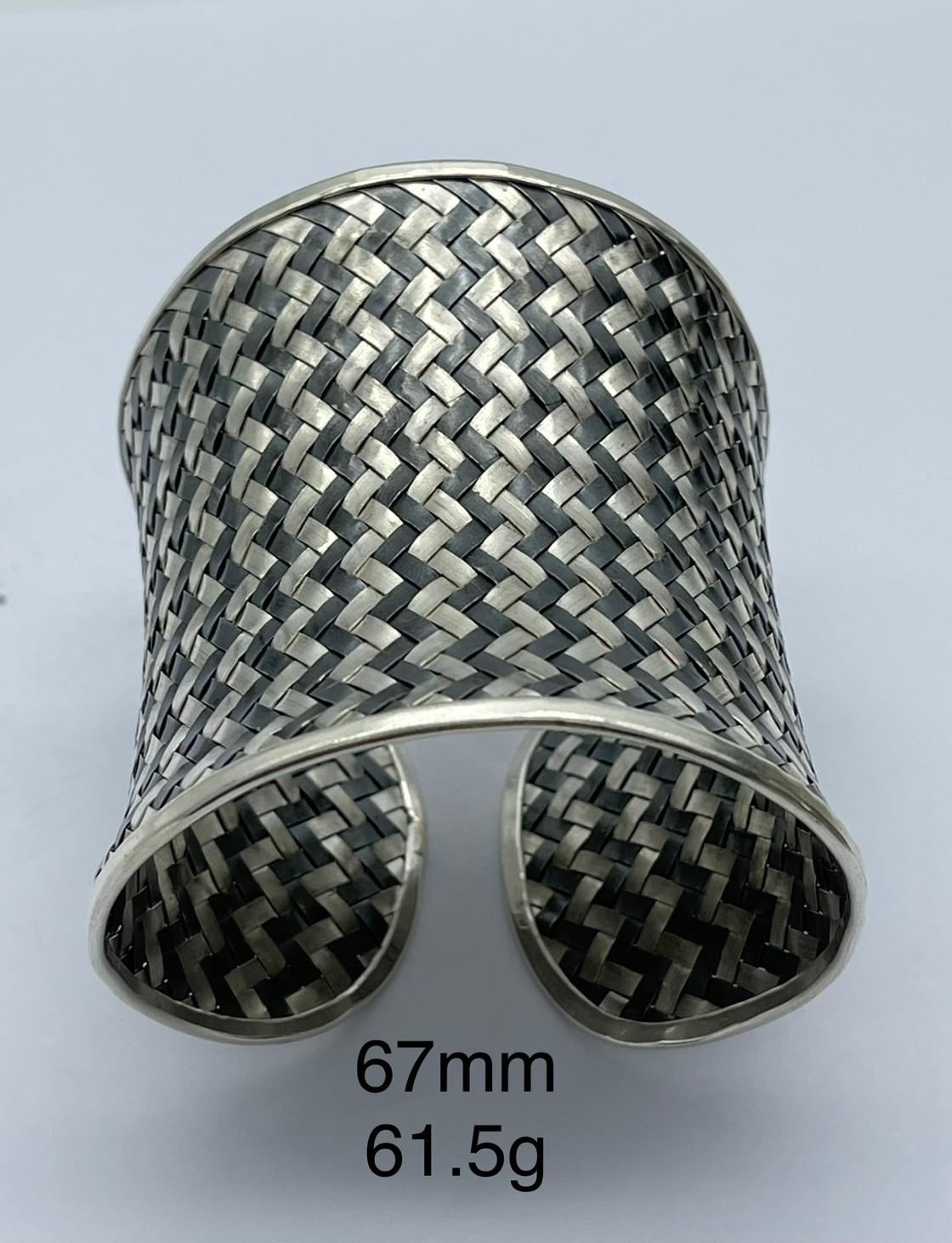 Thai Karen Hill Tribe Silver Bangle BG211TKSH115