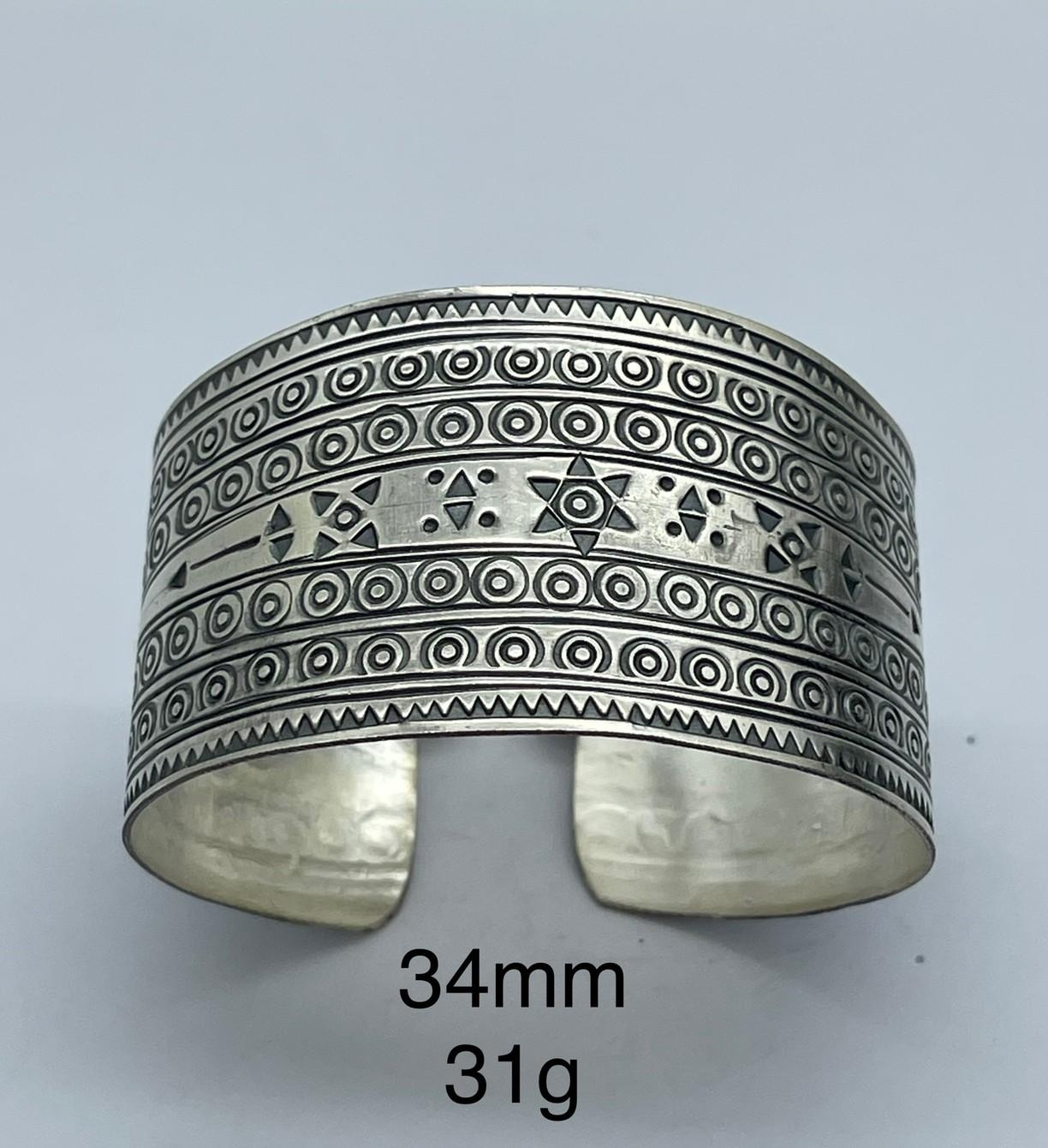 Thai Karen Hill Tribe Silver Bangle BG211TKSH130