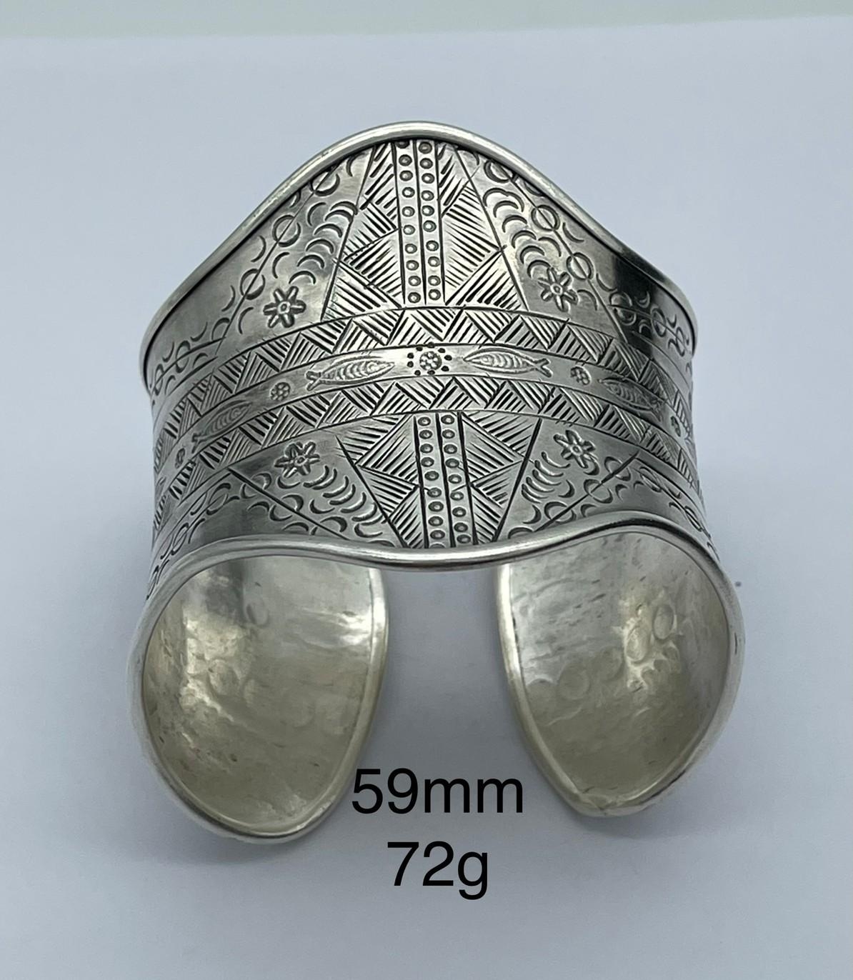 Thai Karen Hill Tribe Silver Bangle BG211TKSH135