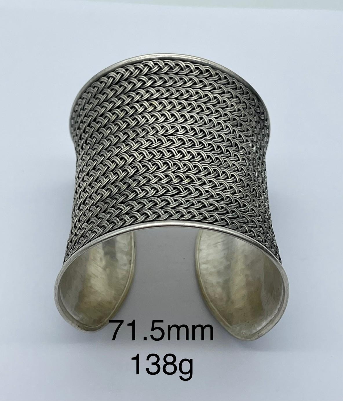 Thai Karen Hill Tribe Silver Bangle BG211TKSH137
