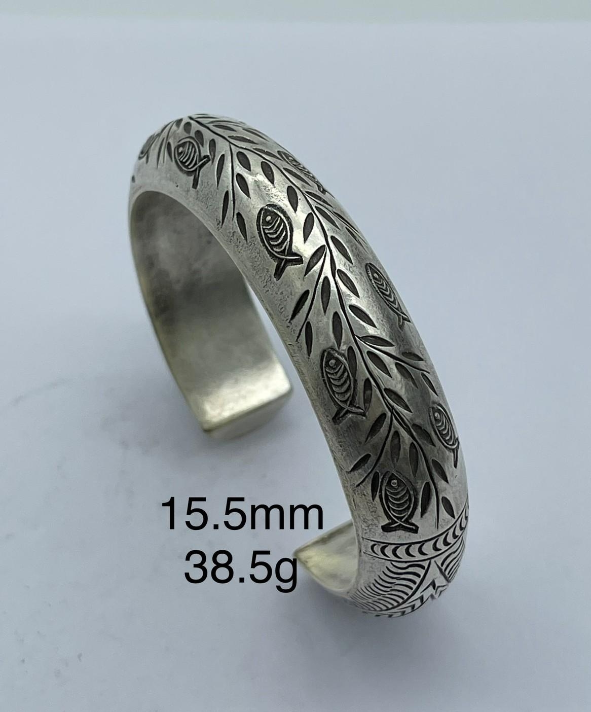 Thai Karen Hill Tribe Silver Bangle BG211TKSH140