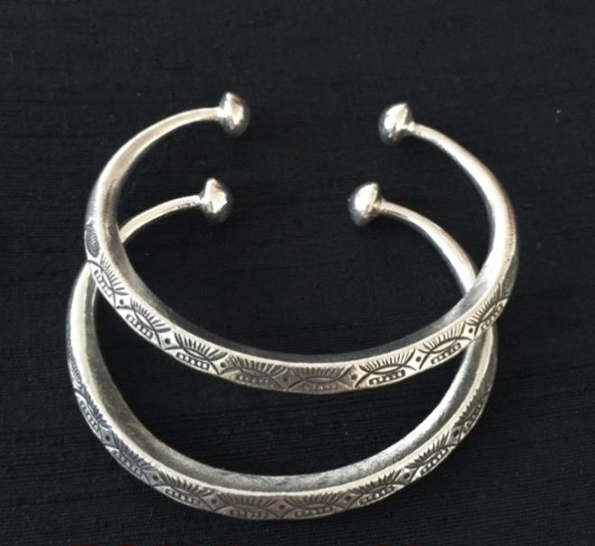 Thai Karen Hill Tribe Silver Bangle BG215