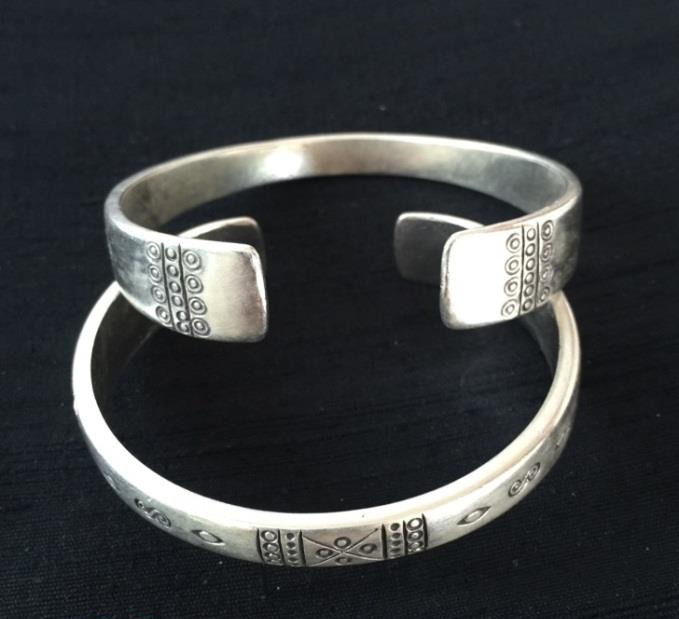 Thai Karen Hill Tribe Silver Bangle BG223