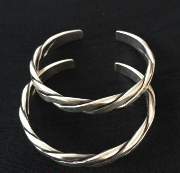 Thai Karen Hill Tribe Silver Bangle BG229