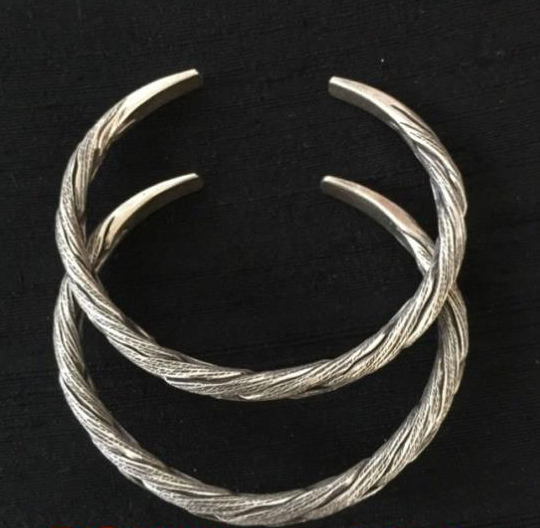 Thai Karen Hill Tribe Silver Bangle BG239