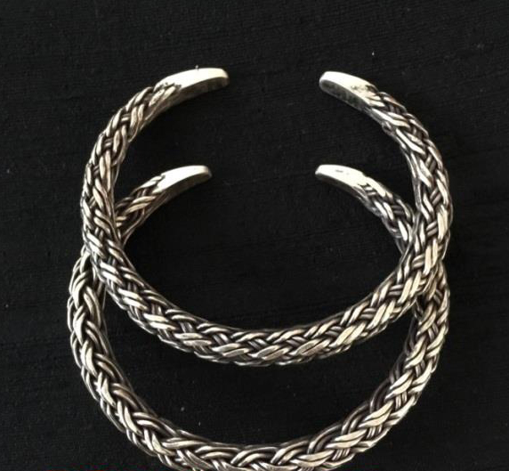 Thai Karen Hill Tribe Silver Bangle BG241