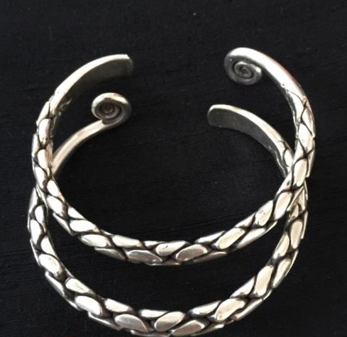 Thai Karen Hill Tribe Silver Bangle BG243