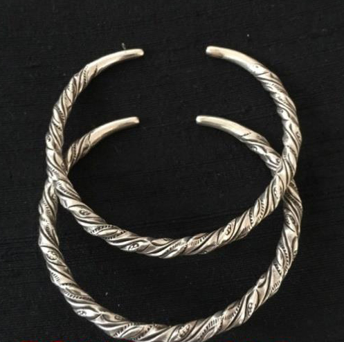 Thai Karen Hill Tribe Silver Bangle BG245
