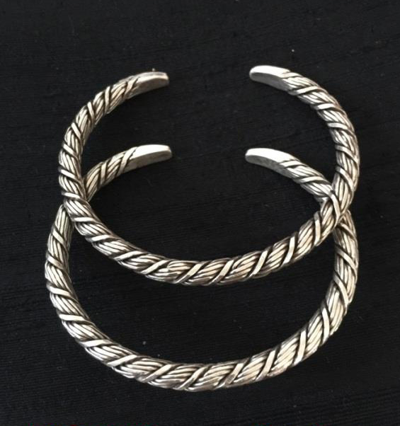 Thai Karen Hill Tribe Silver Bangle BG246