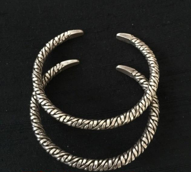 Thai Karen Hill Tribe Silver Bangle BG247