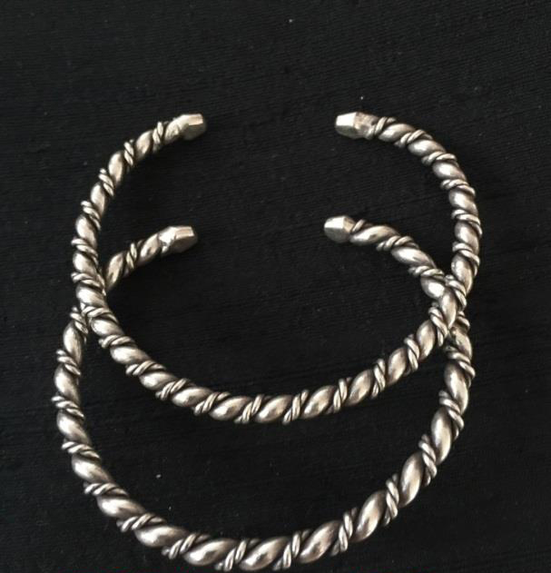 Thai Karen Hill Tribe Silver Bangle BG249