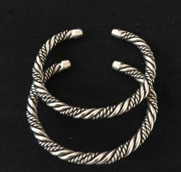 Thai Karen Hill Tribe Silver Bangle BG252