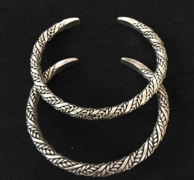 Thai Karen Hill Tribe Silver Bangle BG255