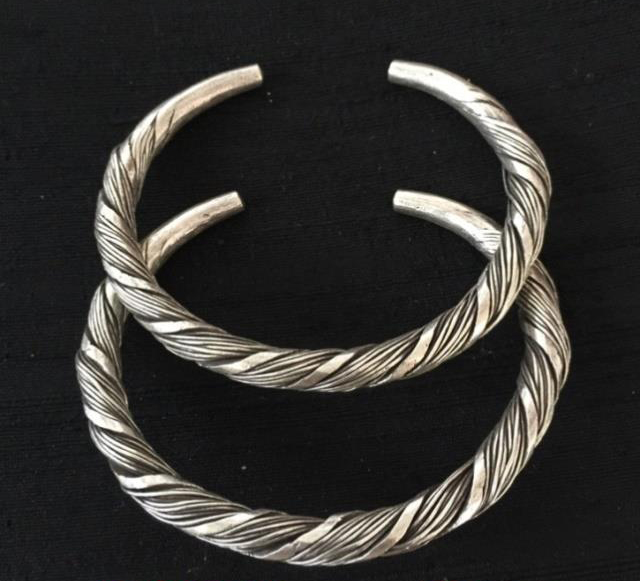 Thai Karen Hill Tribe Silver Bangle BG256