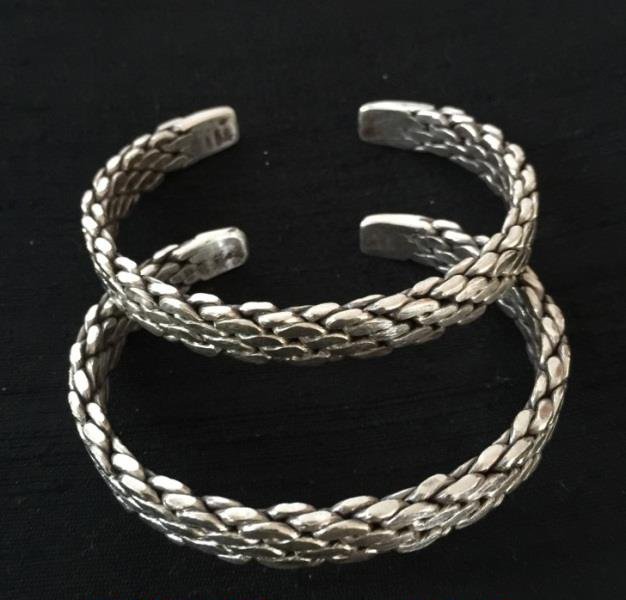 Thai Karen Hill Tribe Silver Bangle BG258