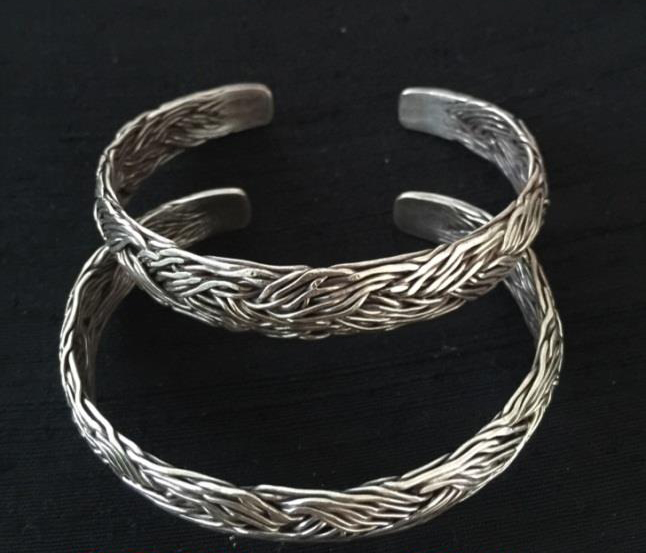Thai Karen Hill Tribe Silver Bangle BG261