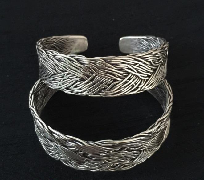 Thai Karen Hill Tribe Silver Bangle BG263